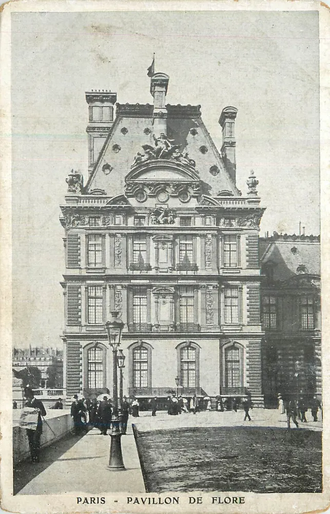 Paris - Pavilhão de Flore — editor P. Schneider & Cie - Frente