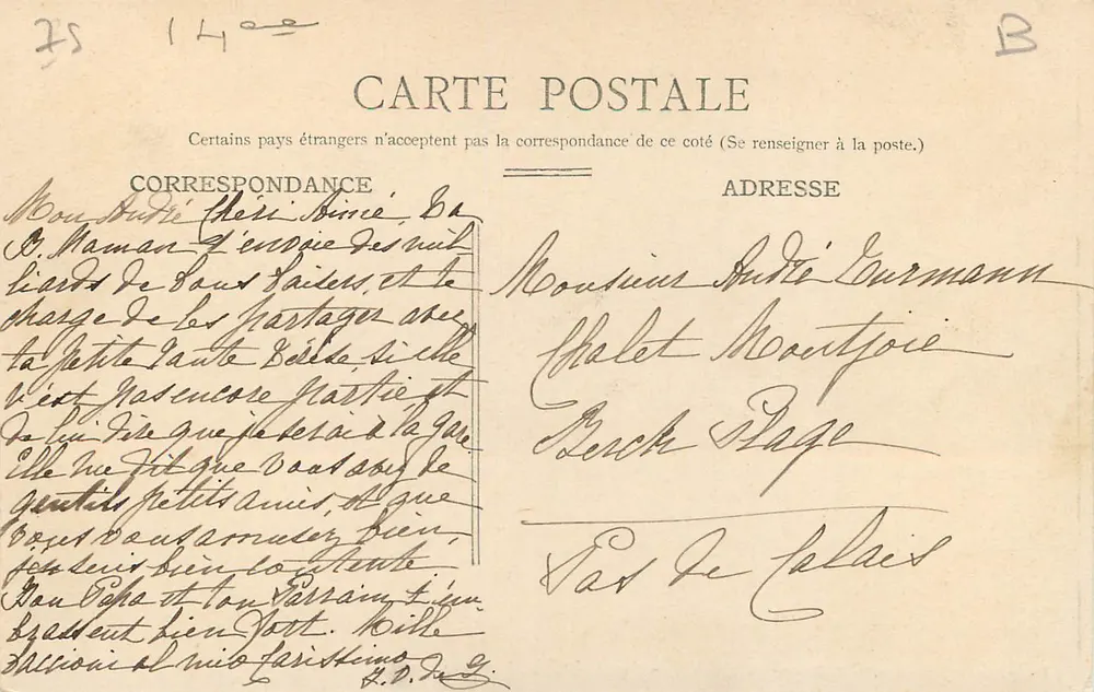PARIS - Parque de Montsouris: O Lago — Processos C. Jeangette, n°26 - Verso