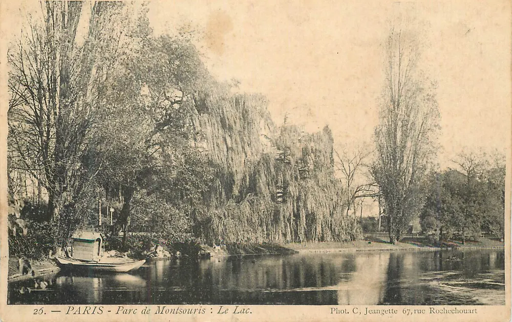 PARIS - Parc de Montsouris : O Lago — Fot. C. Jeanette, rue Rochechouart - Frente