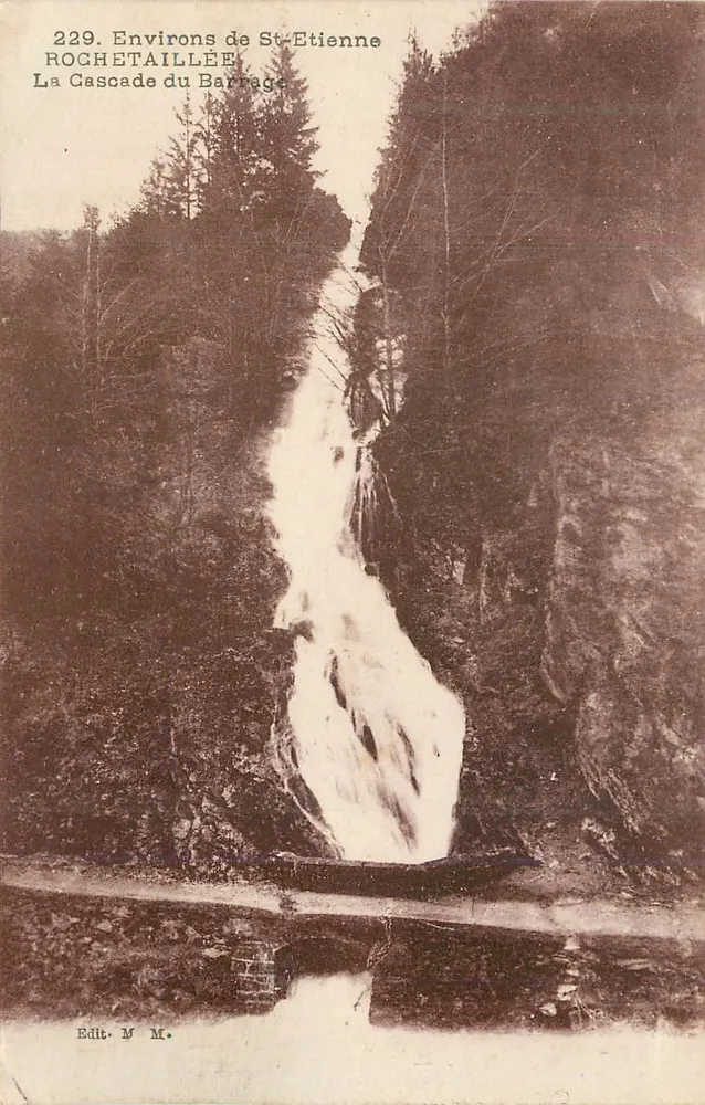 Cerca de Saint-Étienne — A Cachoeira do Barragem — Edit. M. M. - Frente