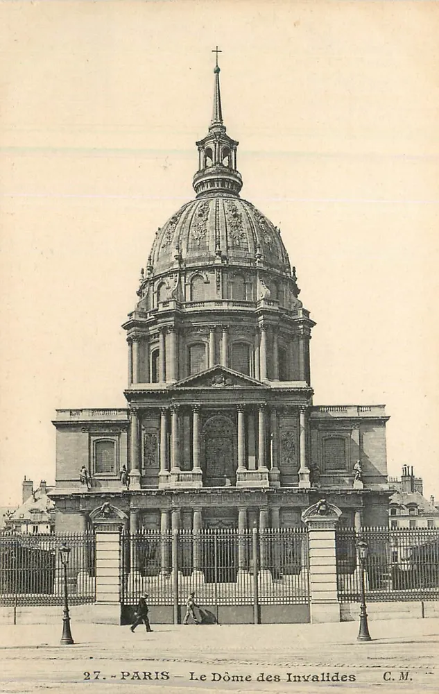 O Dôme dos Invalides — Paris — C.M. n°27 - Frente