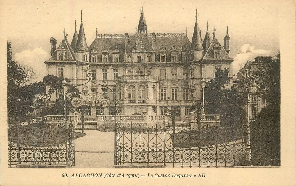 Arcachon (Côte d'Argent) — O Casino Deganne — Bloc Frères, n°30 - Frente