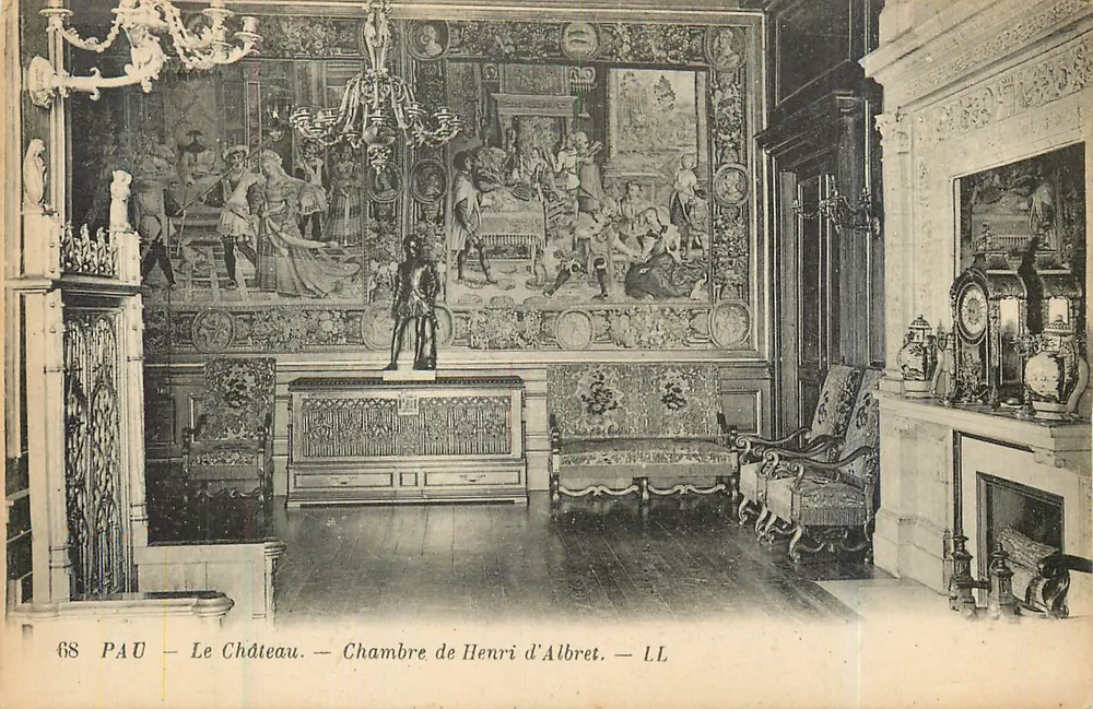 Pau — O Castelo — Chambre de Henri d'Albret — LL - Frente
