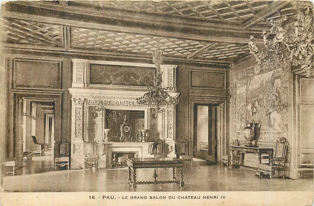 Pau - Der Große Salon des Schlosses Henri IV — Phototypie Labouche frères, Toulouse, n°16 - Vorderseite
