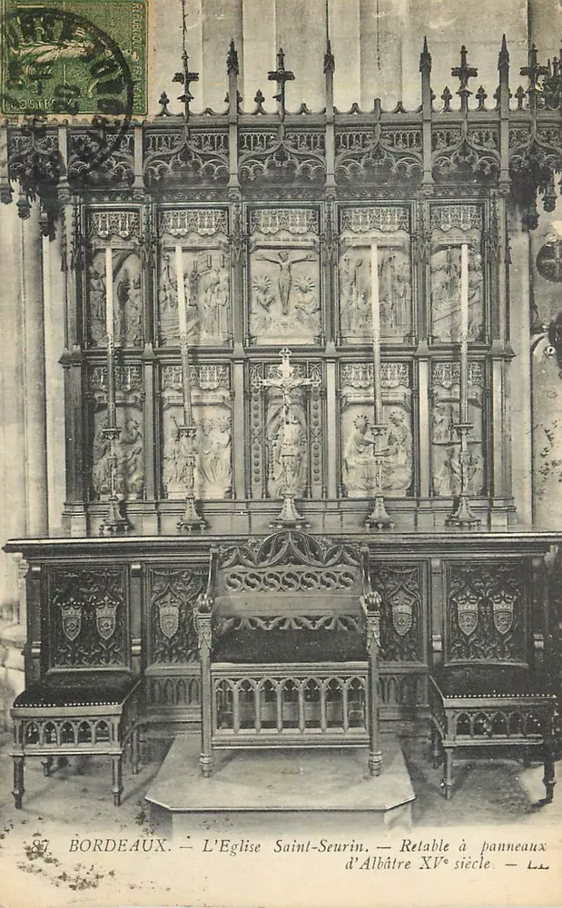 Bordeaux — L'Église Saint-Seurin — Retable à panneaux du XVᵉ siècle - Recto