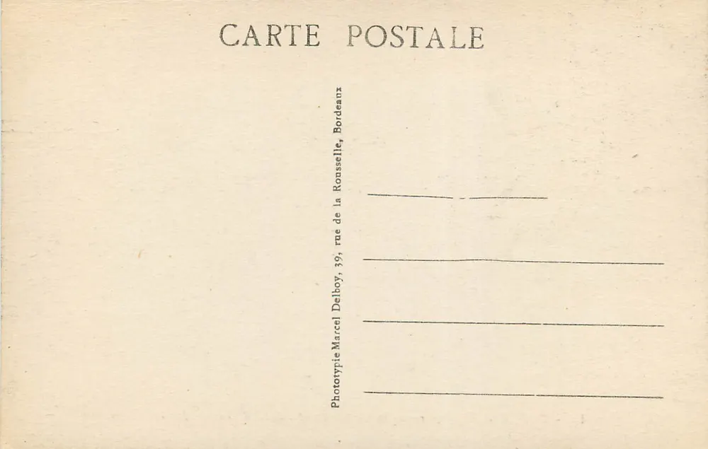 Bordeaux — Eingang zur Kathedrale und zum Rathaus — M. D. - Rückseite