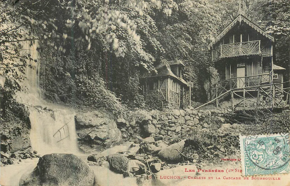 Luchon - Chalets e a Cascata de Sourrouille — Shomirypile 12 - Frente