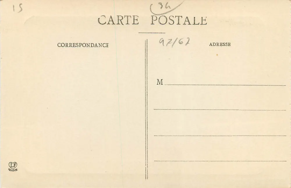 Luchon - Le Parc des Quinconces et Buvette du Pré — Phototypie Labouche Frères, Toulouse, n°14 - Verso