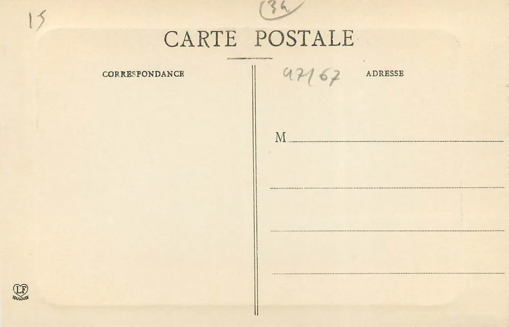 Luchon - Chalets e a Cachoeira de Sourrouille — Fototipia Labouche Frères, Toulouse, n°19 - Verso