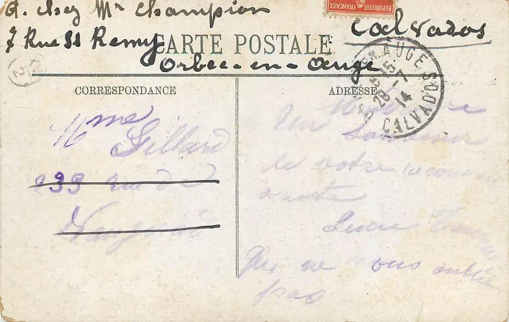 Lourdes — A Processão — Editor Lourdes, n° 268 - Verso