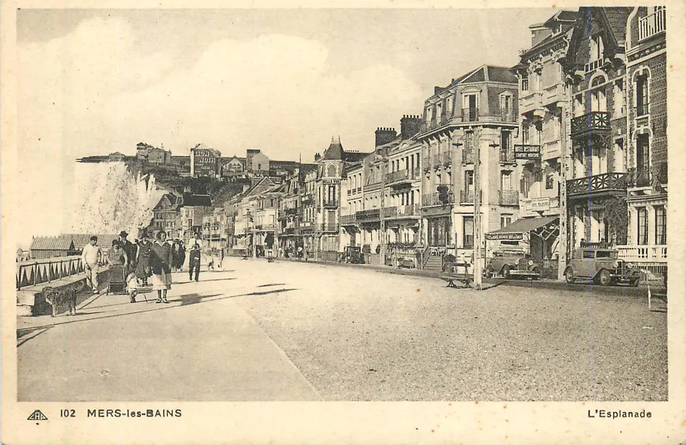 MERS-les-BAINS — A Esplanada — Editor: Arts Photographiques - Frente