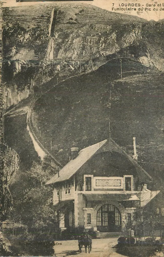 Lourdes - Stazione e Funicolare del Pic du Jer - Recto
