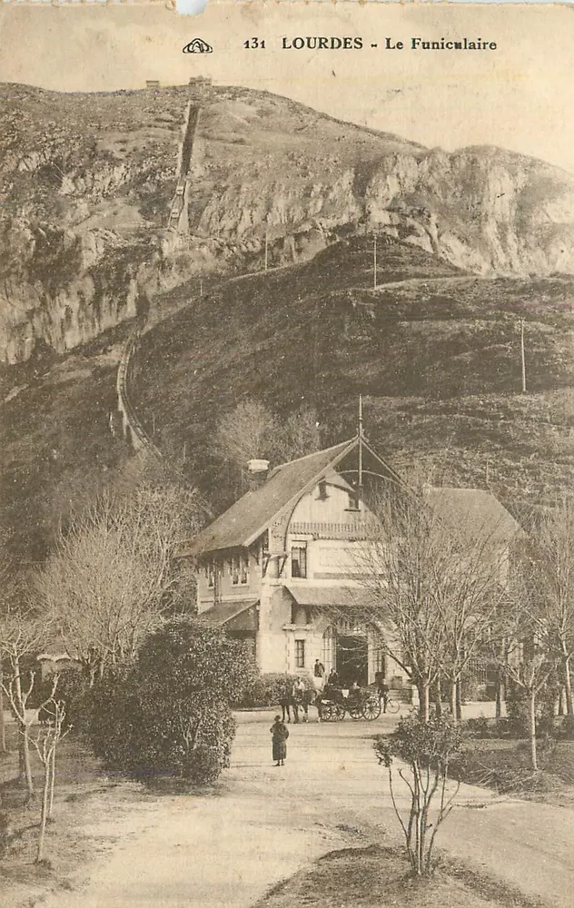 Lourdes - O Funicular — editor C. ALLEZ DES ARTS PHOTOMÉCANIQUES, n° 131 - Frente