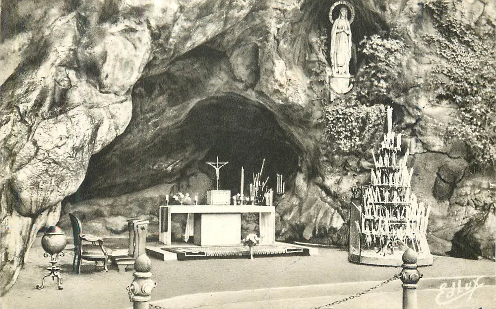 Lourdes — A Grotta Milagrosa — Edição P. Dokcet, Lourdes - Frente
