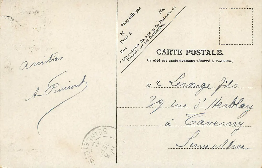 Lourdes — O Grande Jer, visto da Estrada — Editor não identificado - Verso