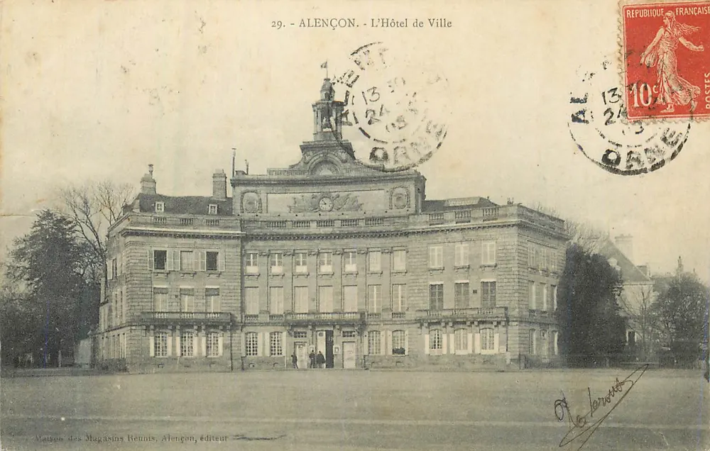 Alençon - O Hôtel de Ville — Maison des Magasins Reunis, editor, n°29 - Frente
