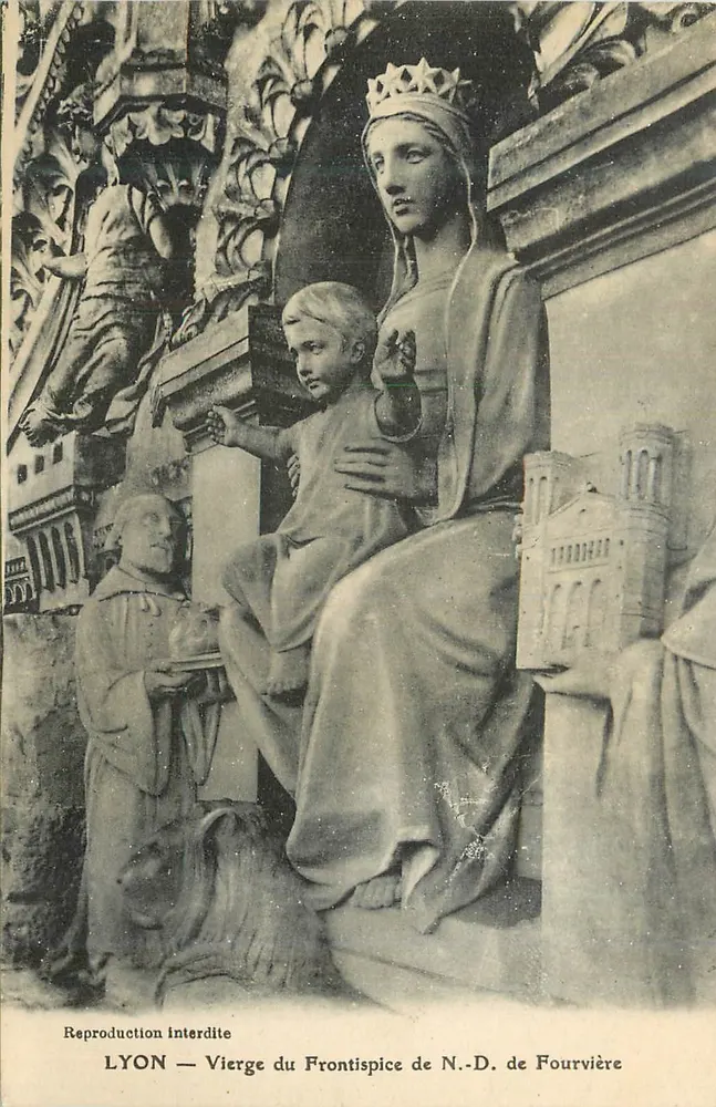 LYON — Virgin of the Frontispiece of N.-D. de Fourvière - Front