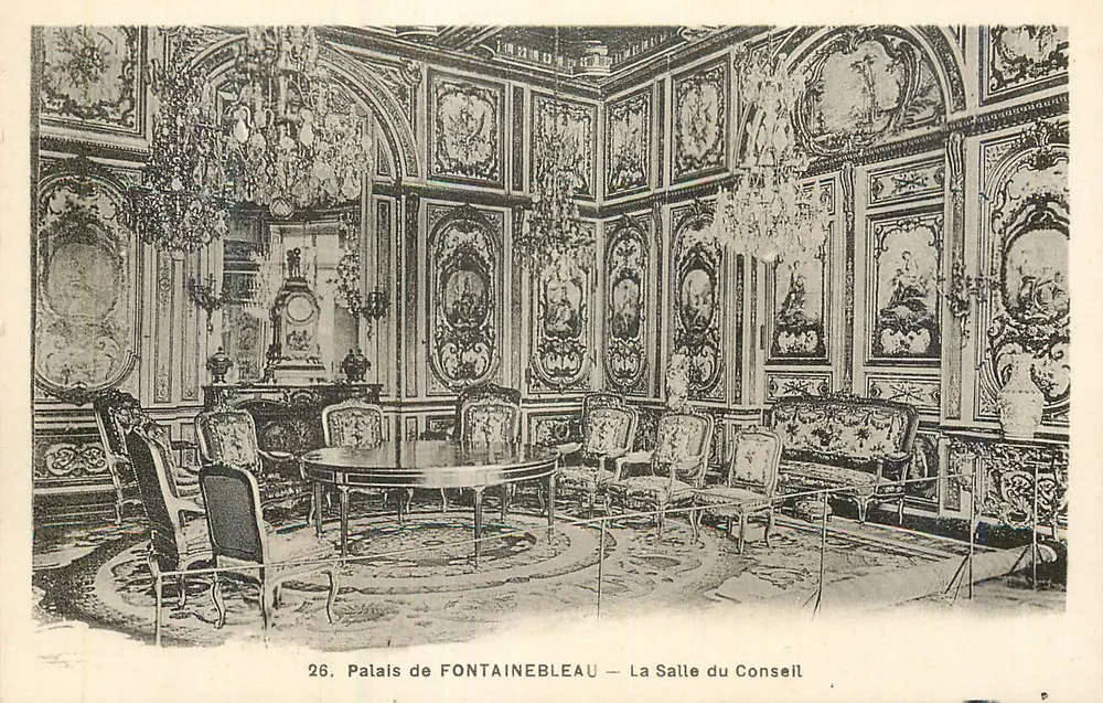Palast von FONTAINEBLEAU — Die Ratshalle — Nr. 26 - Vorderseite