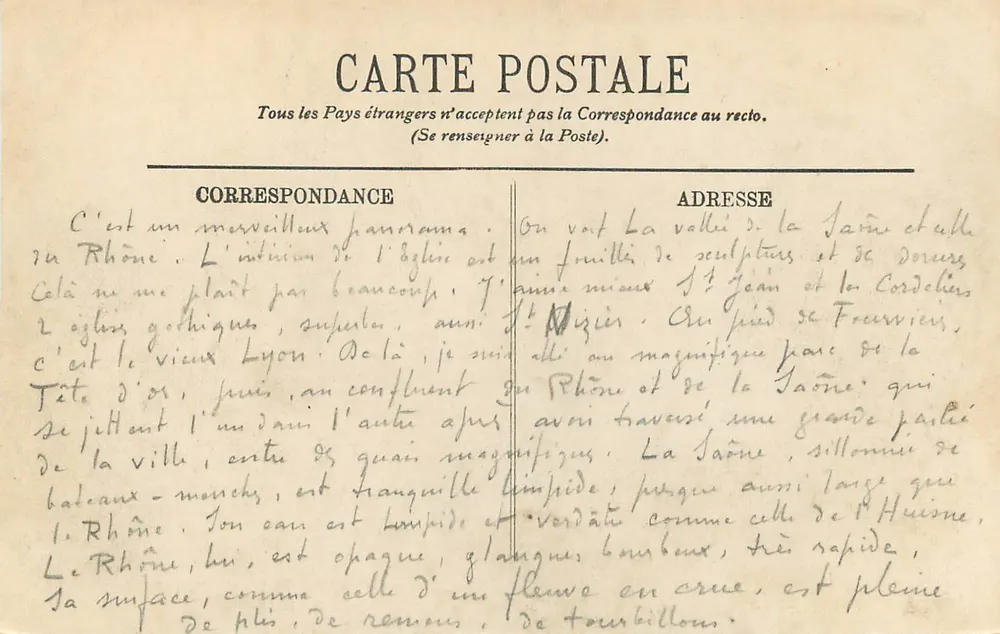 LYON — A Prefeitura — LL. — n° 416 - Verso