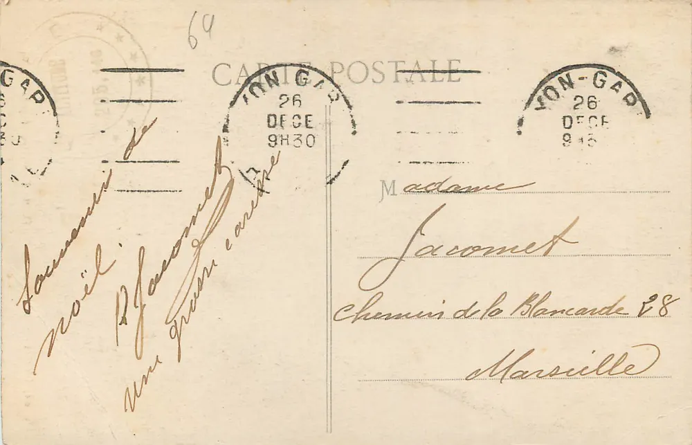 LYON — Basílica N.-D. de Fourvière (fachada Norte) — editor desconhecido, n° 68 - Verso