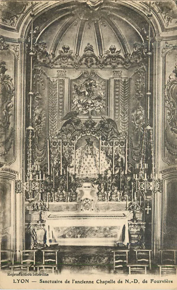 LYON — Sanctuaire de l'ancienne Chapelle de N.-D. de Fourvière - Recto