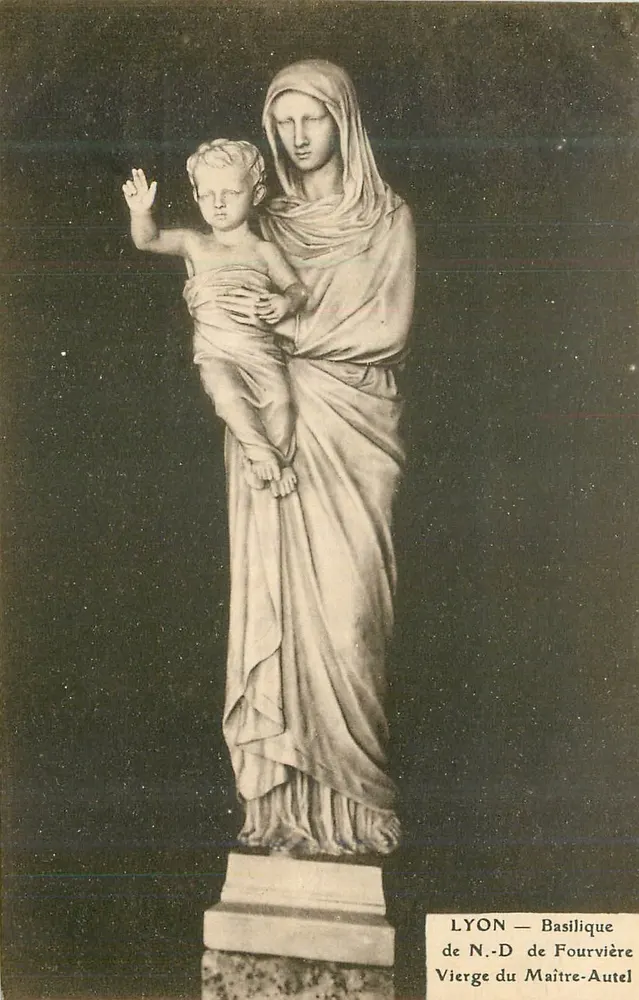 LYON — Basilique de N.-D. de Fourvière — Vierge du Maître-Autel - Recto