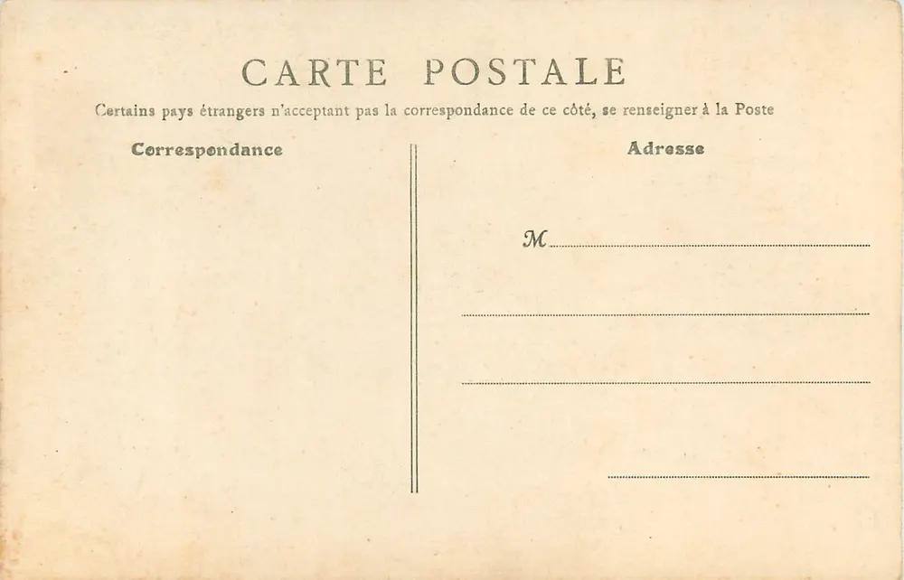 Nevers - Escada de honra do Palácio Ducal — B.F., Paris, n°3 - Verso