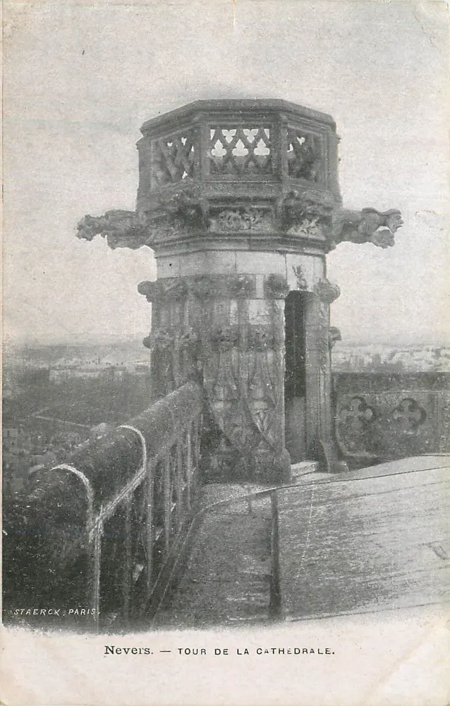 Nevers — Cathedral Tower — Staerck, Paris - Front