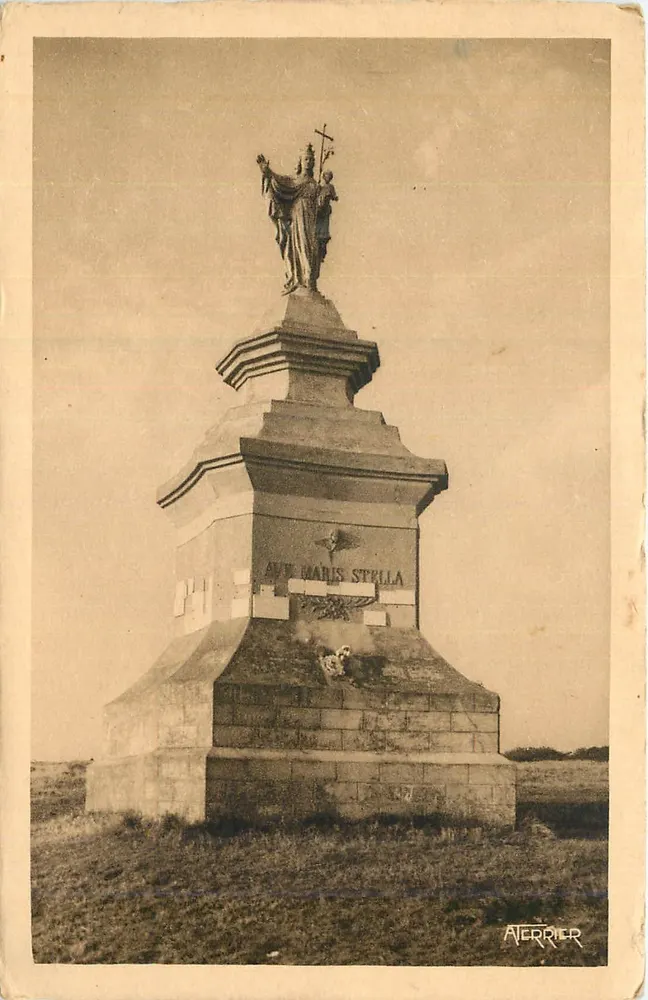 Monument à Notre-Dame de la Stella — Mers-les-Bains — Éditeur A. Terrier, n° 3664 - Recto