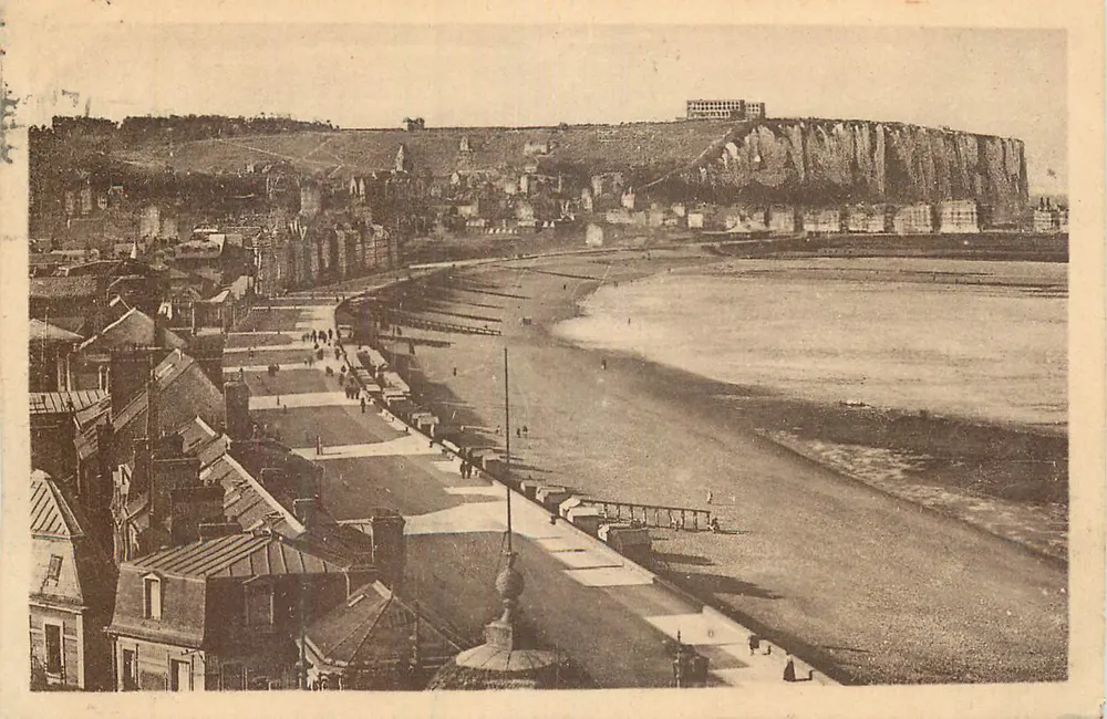 Mers-les-Bains — Vista da praia e das falésias — Editor: Perspective des Mers et de la Somme - Frente