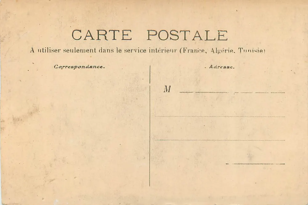 Nevers — O Campanário da Catedral — Yvonne Deguergue, edição n°5 - Verso