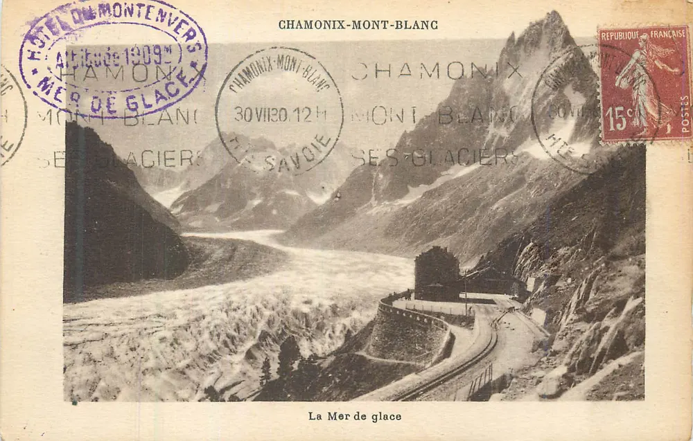 The Glacier Sea — Chamonix-Mont-Blanc — G. Tarras, photo publisher - Front