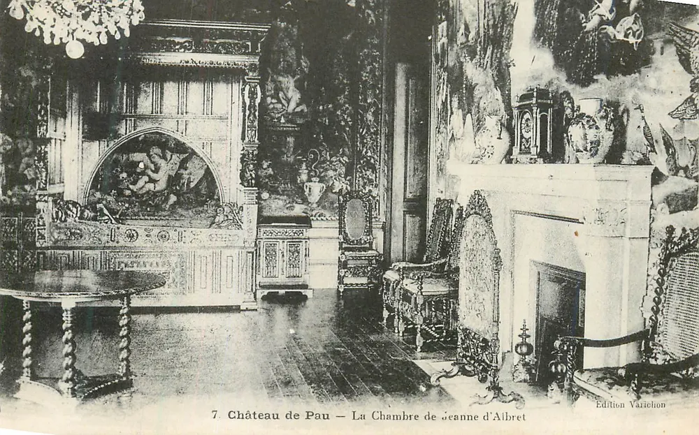 Castelo de Pau — A Sala de Jeanne d'Albret — Edição Varichon - Frente