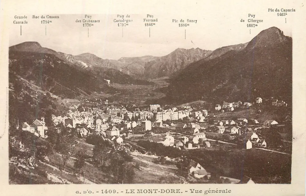 Mont-Dore — Vista geral — J. Gouttefangean, Olliergues (P.-de-D.) - Frente