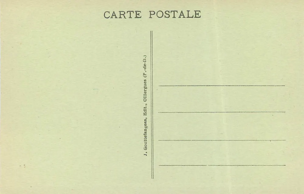 Le Mont-Dore — Das Casino und die Grand Hotels — g.d.o. 924 - Rückseite