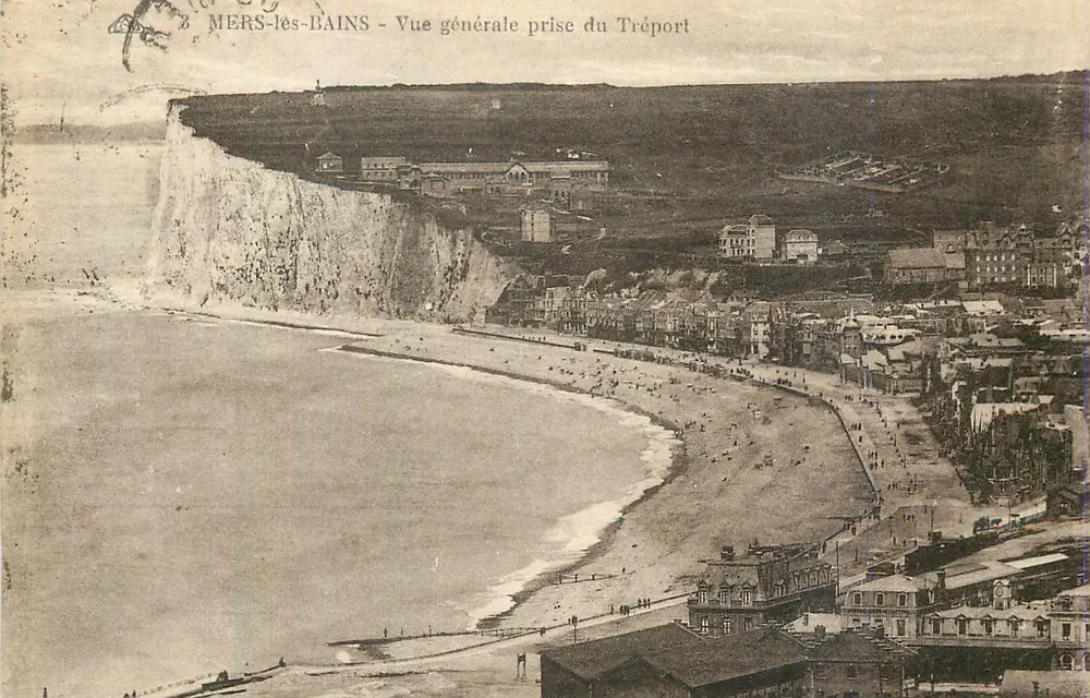 MERS-les-BAINS - Vue générale prise du Tréport - Recto
