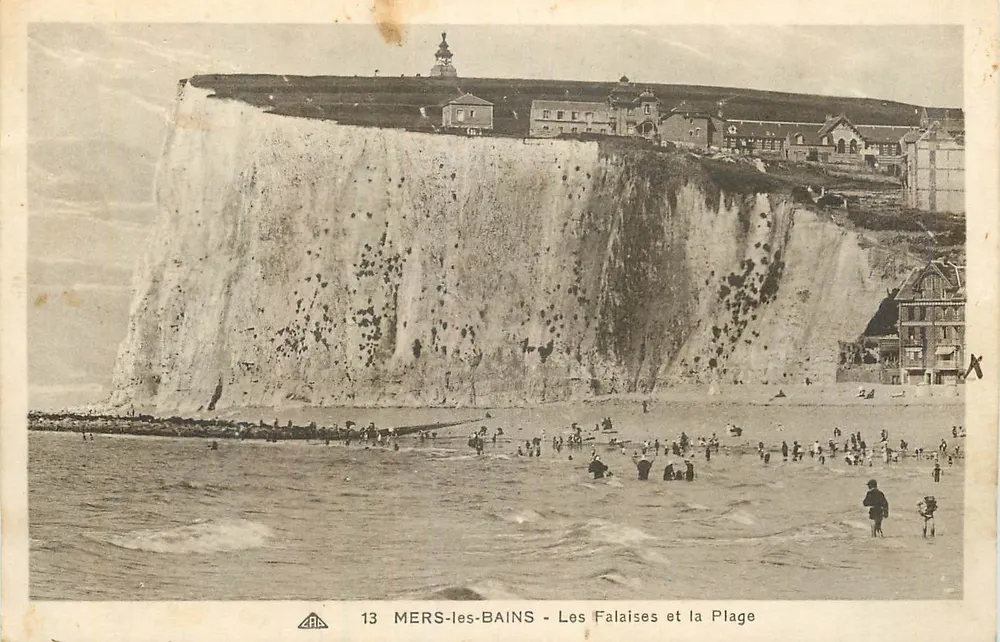 MERS-les-BAINS - Les Falaises et la Plage — n°13 — Éditeur : L'Association des Arts Photométriques - Recto
