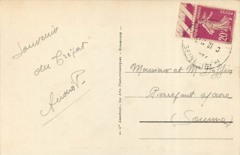 MERS-les-BAINS - A Maré Desmontada — Cie des Arts Photomécaniques, Strasbourg, n°54 - Verso