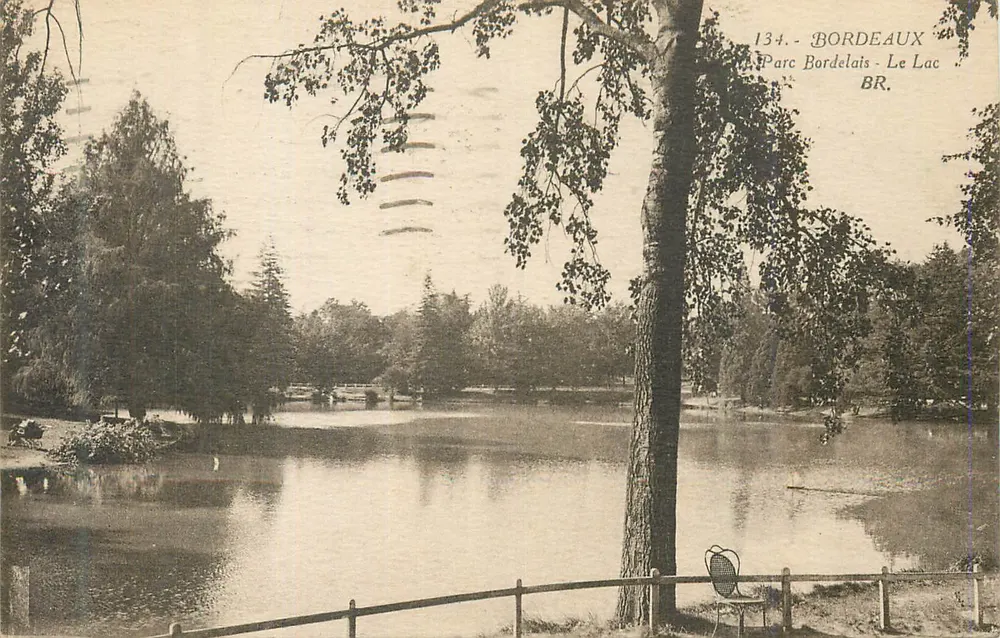 Bordeaux - Parc Bordelais - Le Lac — Bloc Frères, editores, n°134 - Frente