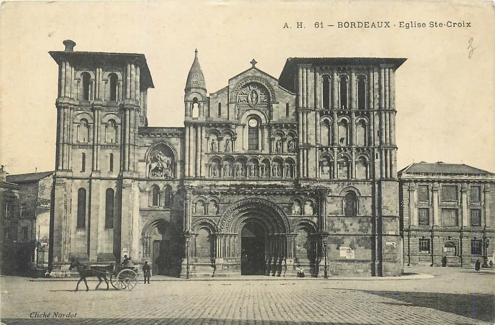Bordeaux — Igreja de Santa Cruz — Cliche Nordot - Frente