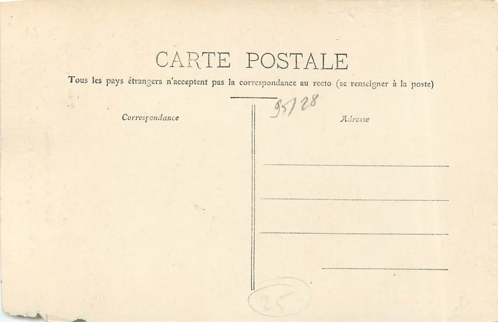 Besançon — A Porta Negra — Teulet, editor Besançon (n° 167) - Verso