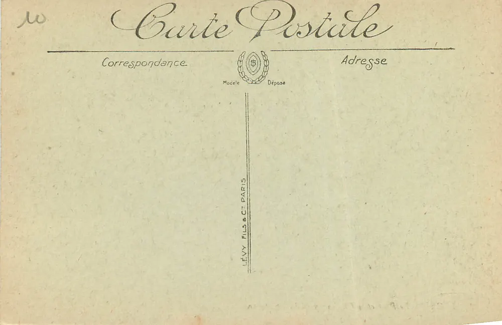 Nice — Le Port et le Château pris du Mont-Boron — SELECTA - Verso