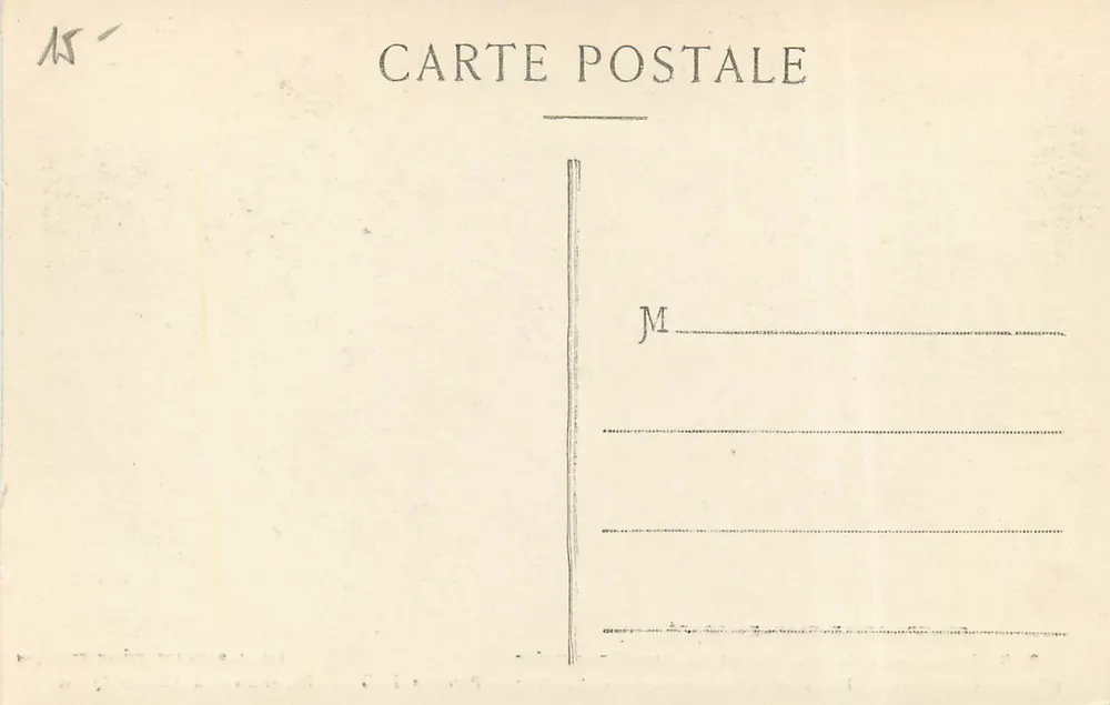 Besançon — Palácio e Estátua de Granvelle — Editor L. Gaillard-Prêtre - Verso