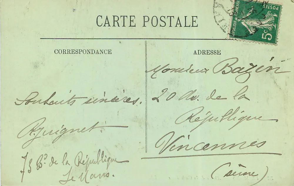 Le Mans — Abside da Catedral — LL. — n°32 - Verso