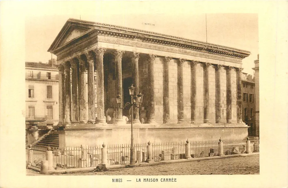 Nîmes — A Maison Carrée — Braun & Cie, Paris - Frente