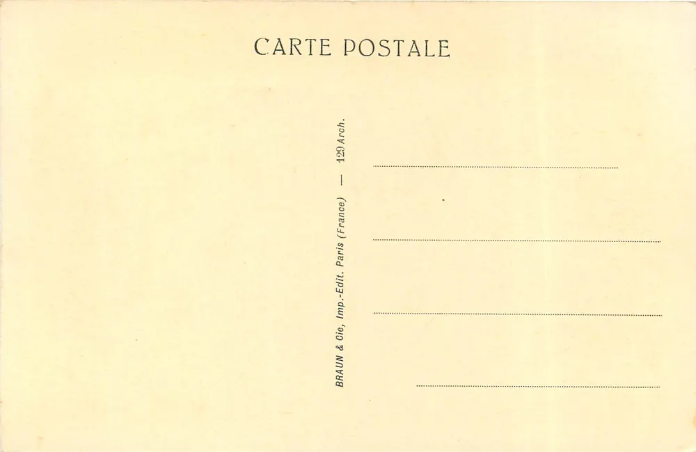 Nîmes — A Maison Carrée — Braun & Cie, Paris - Verso