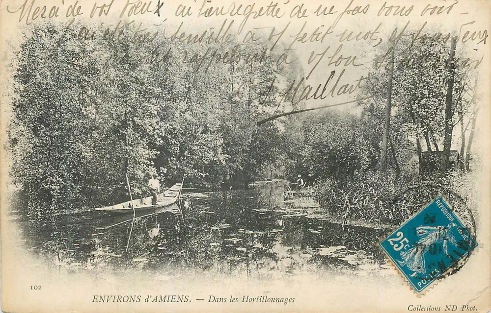 Arredores de Amiens — Nos Hortillonnages — Collections ND Phot. - Frente