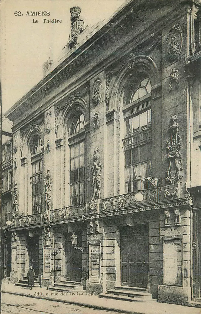 Amiens — O Teatro — Dampres, editora 9, rua das Três Carmes - Frente
