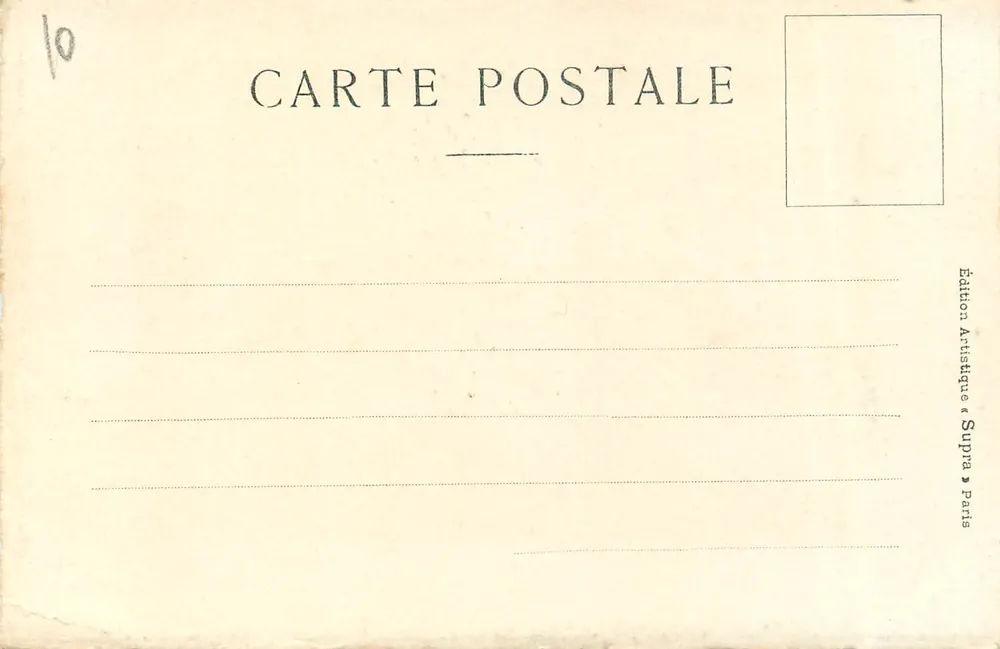 Castelo de Caen — Na Normandia — Edição Artística « Supra » Paris, n°10 - Verso