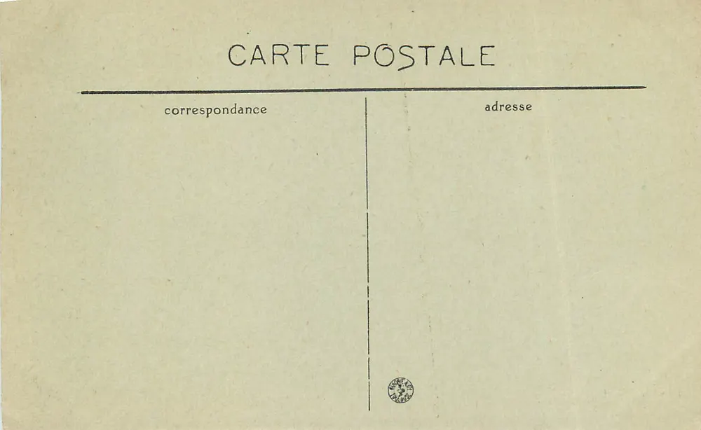 Nice — Jardin Public, Palmiers — Édition Baylone frères, Nice - Verso